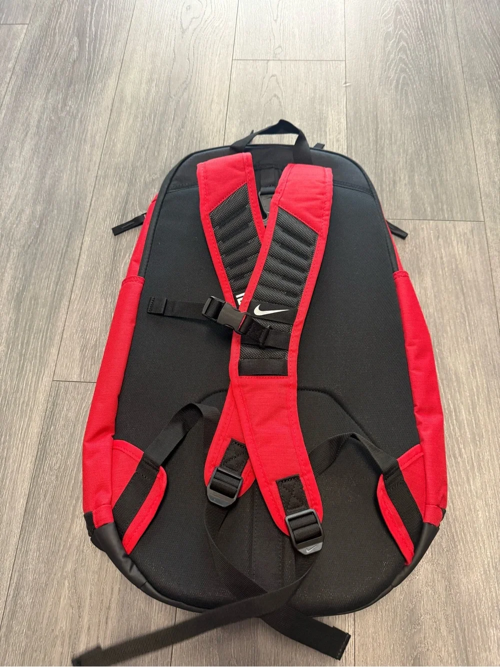 Nike Hoops Elite Pro Backpack Game Red Black Silver Basketball BA5554-657 38L